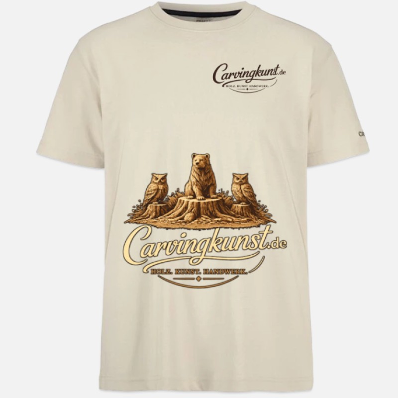 T-Shirt „Carvingkunst" — Bär & Eulen