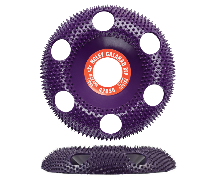 Schleifscheibe Violet rund Holey Galahad King Arthur Tools