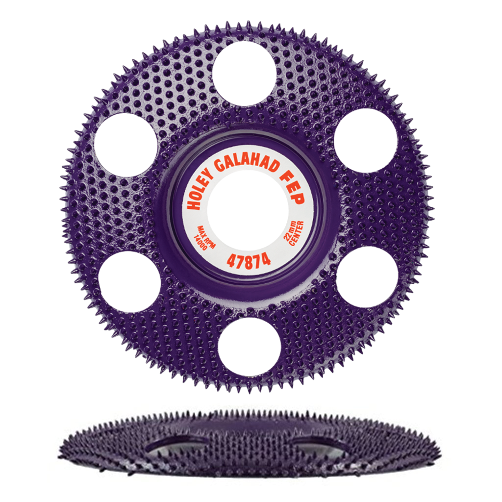Schleifscheibe Violett flach Holey Galahad King Arthur Tools