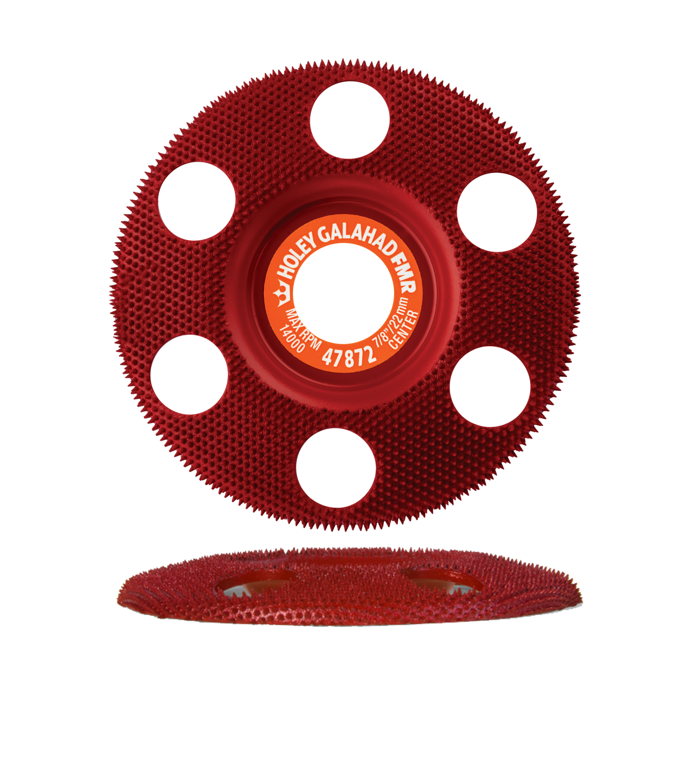 Schleifscheibe Rot flach Holey Galahad King Arthur Tools