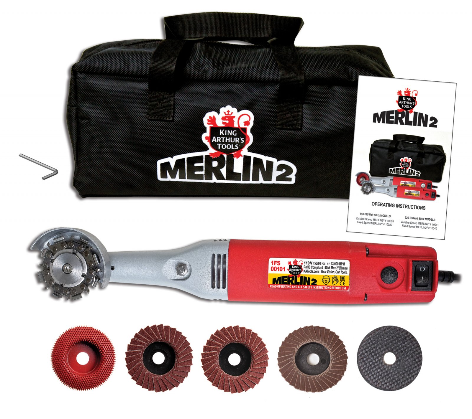 King Arthur Tools Merlin 2 Langhalswinkelschleifer