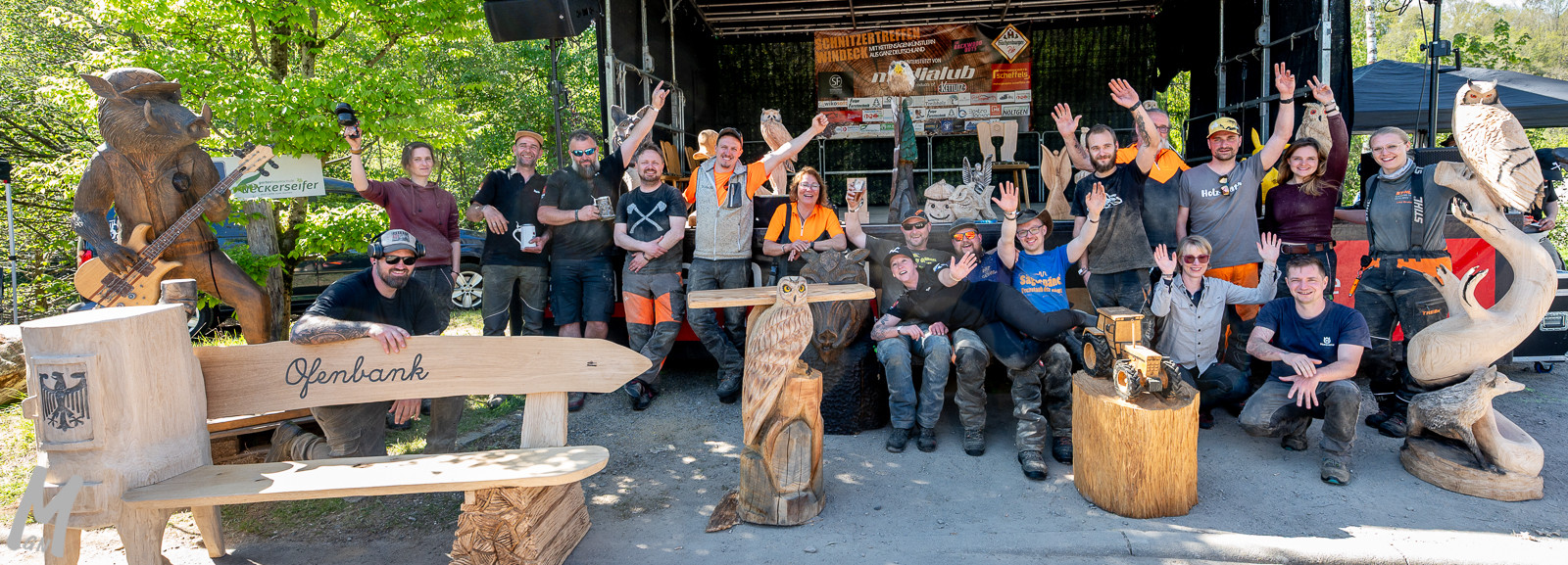 4. Großes Schnitzertreffen in 51570 Windeck OT Roßbach (Nordrhein-Westfalen), auf dem Gelände der GartenBaumschule Ueckerseifer, Raiffeisenstr. 6