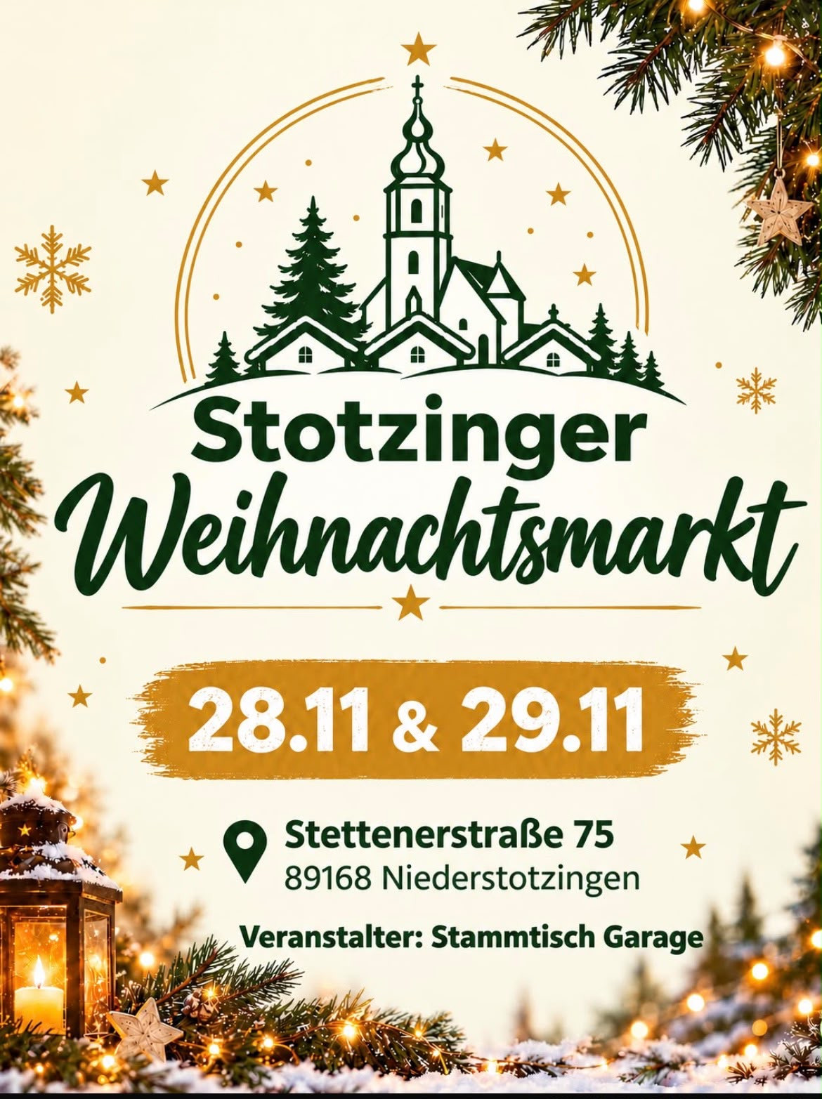Weihnachtsmarkt Niederstotzingen mit Showschnitzen